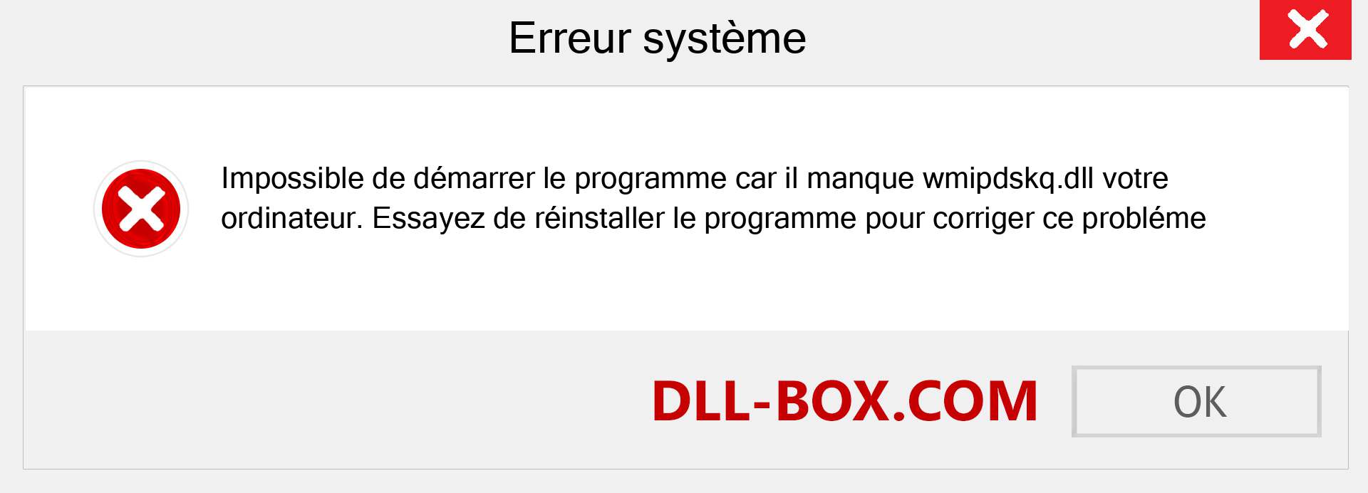 Le fichier wmipdskq.dll est manquant ?. Télécharger pour Windows 7, 8, 10 - Correction de l'erreur manquante wmipdskq dll sur Windows, photos, images